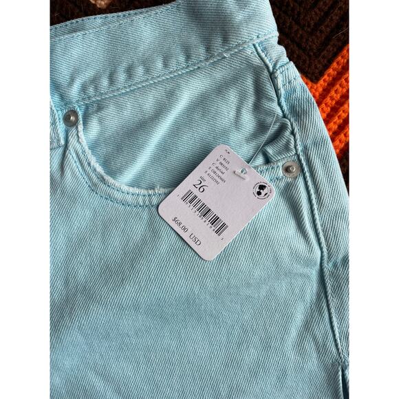NWT We the Free People Light Blue - Light Wash Denim Shorts sz 26 - Picture 5 of 9